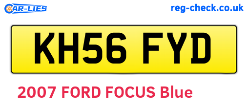 KH56FYD are the vehicle registration plates.