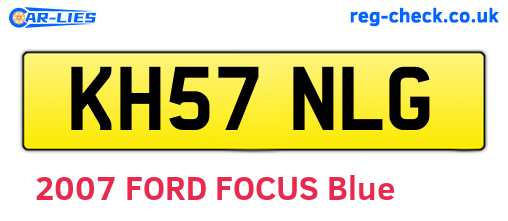 KH57NLG are the vehicle registration plates.