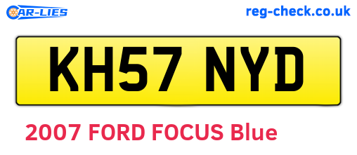 KH57NYD are the vehicle registration plates.