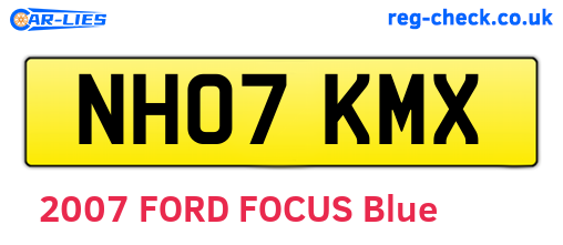 NH07KMX are the vehicle registration plates.
