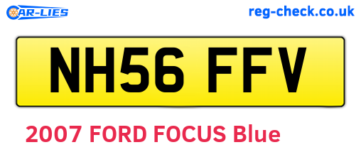 NH56FFV are the vehicle registration plates.