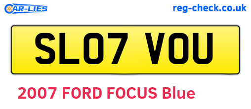 SL07VOU are the vehicle registration plates.