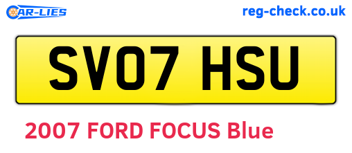 SV07HSU are the vehicle registration plates.