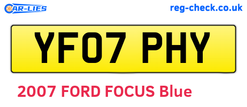 YF07PHY are the vehicle registration plates.