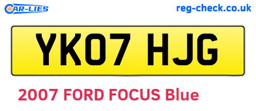 YK07HJG are the vehicle registration plates.