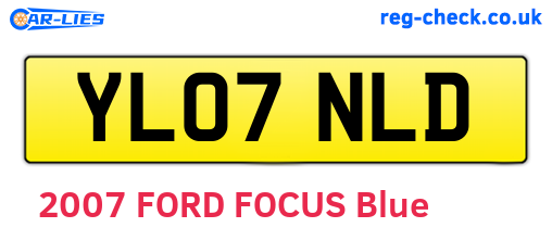 YL07NLD are the vehicle registration plates.