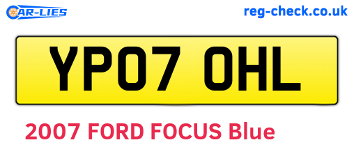 YP07OHL are the vehicle registration plates.