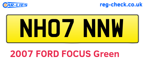 NH07NNW are the vehicle registration plates.