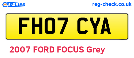 FH07CYA are the vehicle registration plates.