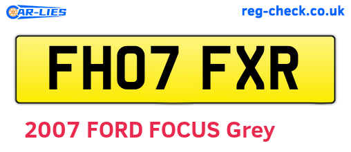FH07FXR are the vehicle registration plates.