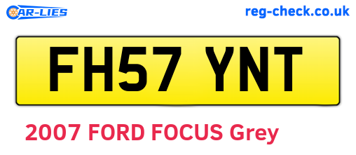 FH57YNT are the vehicle registration plates.