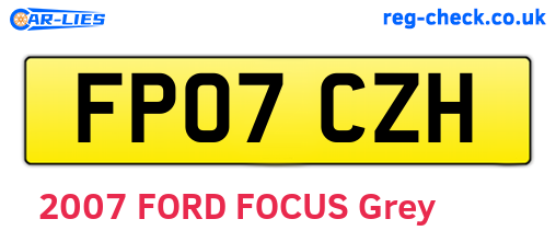 FP07CZH are the vehicle registration plates.