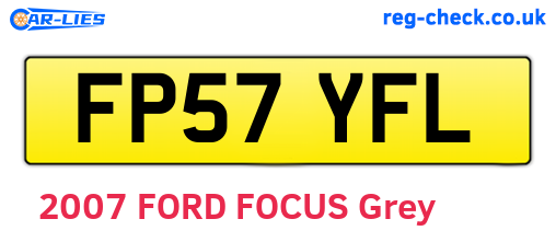 FP57YFL are the vehicle registration plates.
