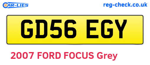 GD56EGY are the vehicle registration plates.