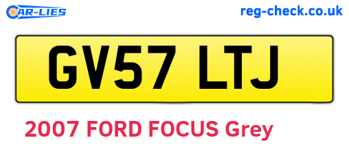 GV57LTJ are the vehicle registration plates.