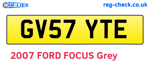 GV57YTE are the vehicle registration plates.