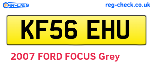KF56EHU are the vehicle registration plates.
