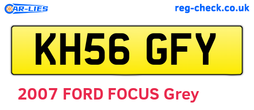 KH56GFY are the vehicle registration plates.