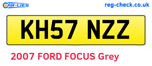 KH57NZZ are the vehicle registration plates.