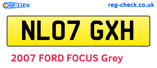 NL07GXH are the vehicle registration plates.