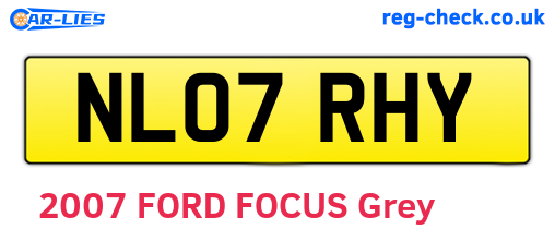 NL07RHY are the vehicle registration plates.