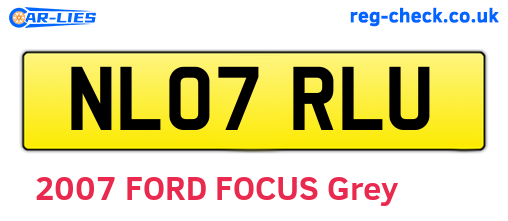 NL07RLU are the vehicle registration plates.