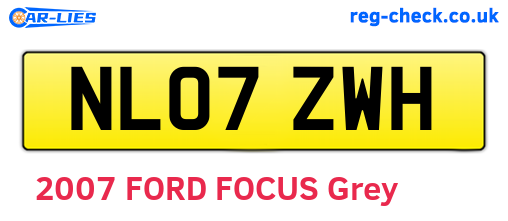 NL07ZWH are the vehicle registration plates.