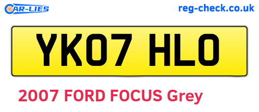 YK07HLO are the vehicle registration plates.