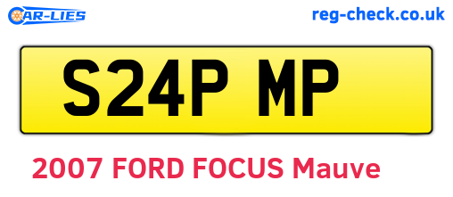 S24PMP are the vehicle registration plates.