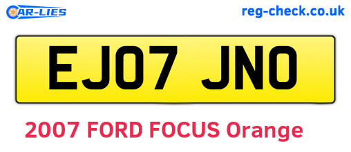 EJ07JNO are the vehicle registration plates.