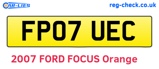 FP07UEC are the vehicle registration plates.