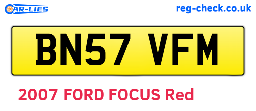 BN57VFM are the vehicle registration plates.
