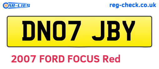 DN07JBY are the vehicle registration plates.