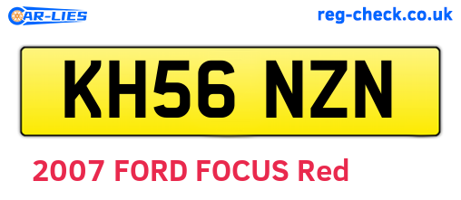 KH56NZN are the vehicle registration plates.