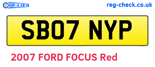 SB07NYP are the vehicle registration plates.
