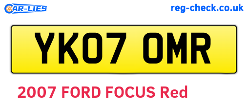 YK07OMR are the vehicle registration plates.