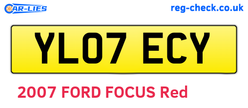 YL07ECY are the vehicle registration plates.