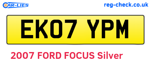 EK07YPM are the vehicle registration plates.