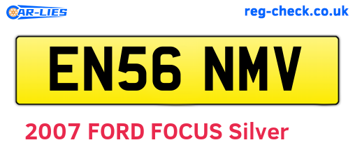EN56NMV are the vehicle registration plates.