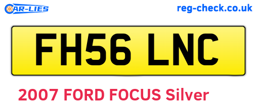 FH56LNC are the vehicle registration plates.