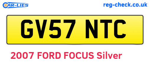 GV57NTC are the vehicle registration plates.