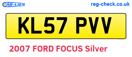 KL57PVV are the vehicle registration plates.