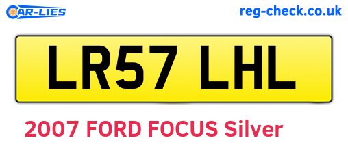 LR57LHL are the vehicle registration plates.