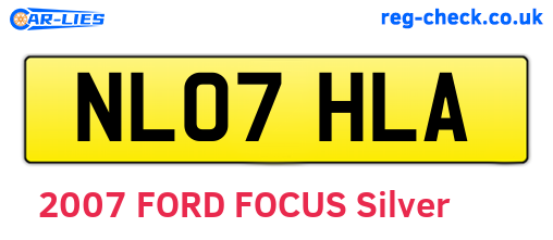 NL07HLA are the vehicle registration plates.