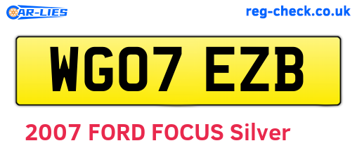 WG07EZB are the vehicle registration plates.