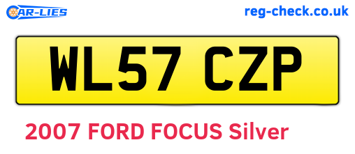 WL57CZP are the vehicle registration plates.