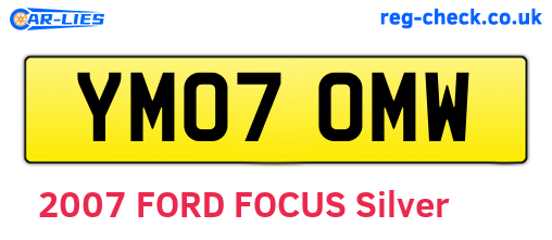 YM07OMW are the vehicle registration plates.