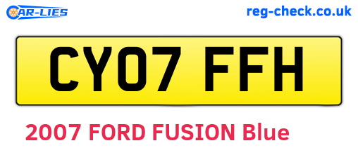 CY07FFH are the vehicle registration plates.