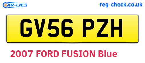 GV56PZH are the vehicle registration plates.