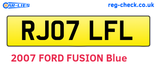 RJ07LFL are the vehicle registration plates.